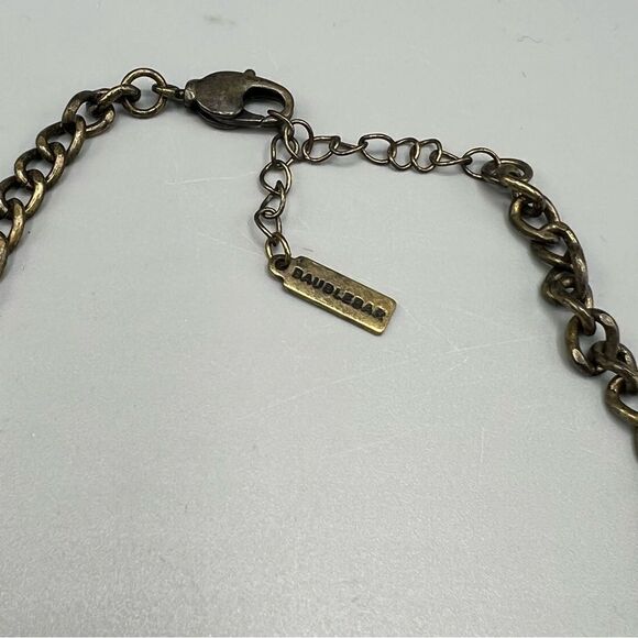 Baublebar Antique Chain Purple Rhinestone Statement Necklace - Picture 3 of 4
